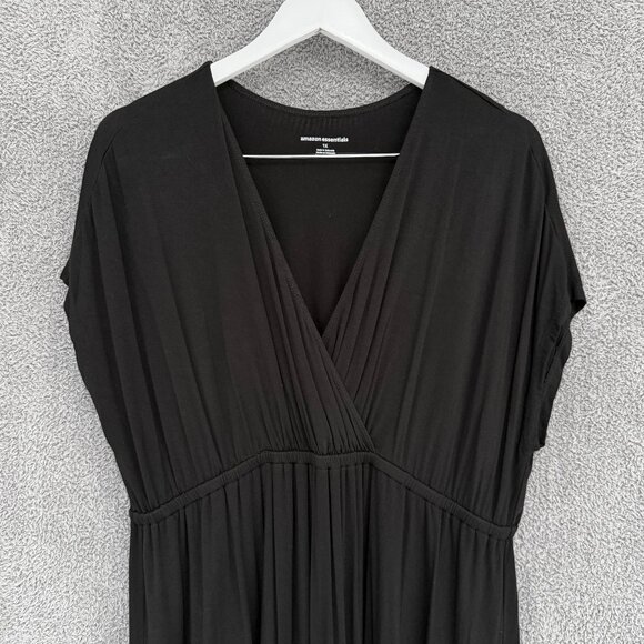Amazon Essentials Black Surplice Dress 1X - Picture 9 of 11